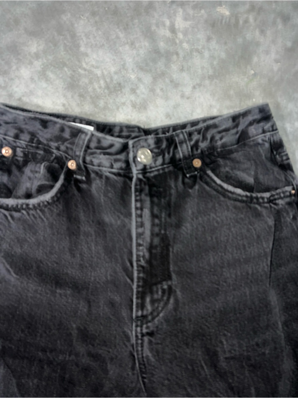 Zara Black Wide-Leg Jeans - Barrel Silhouette size 4 - Picture 4 of 10